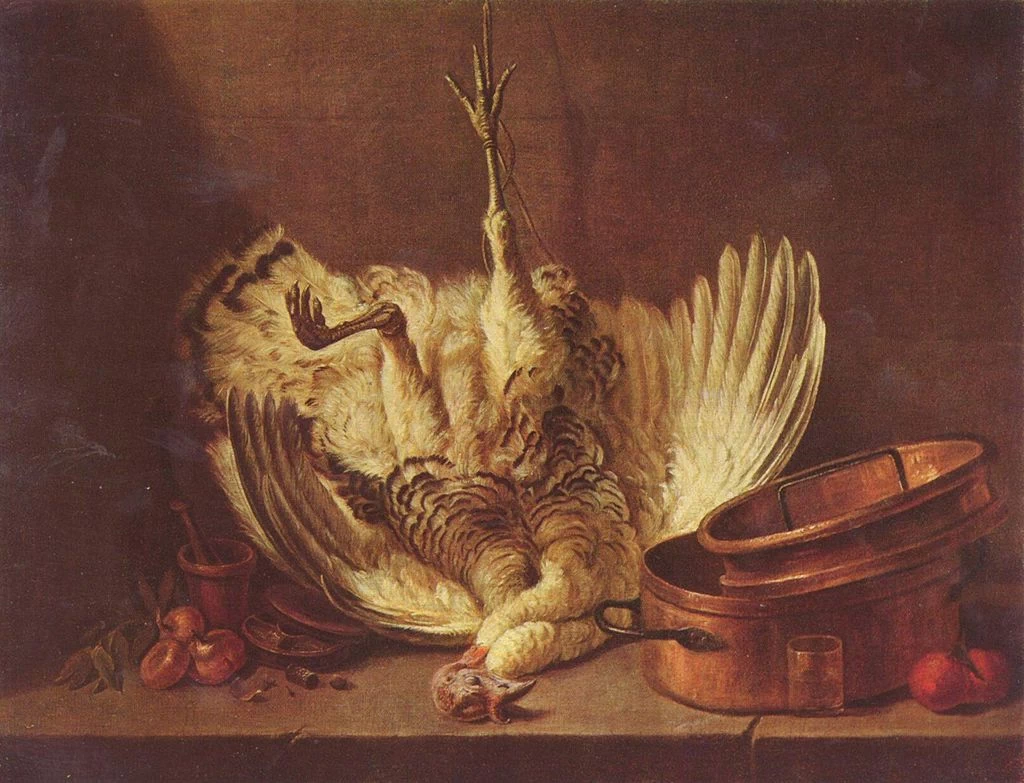 Jean Siméon Chardin - 106, Natura morta con tacchino, Museum of Fine Arts, Budapest